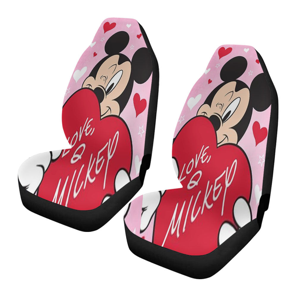 Mickey Heart You Car Seat Covers