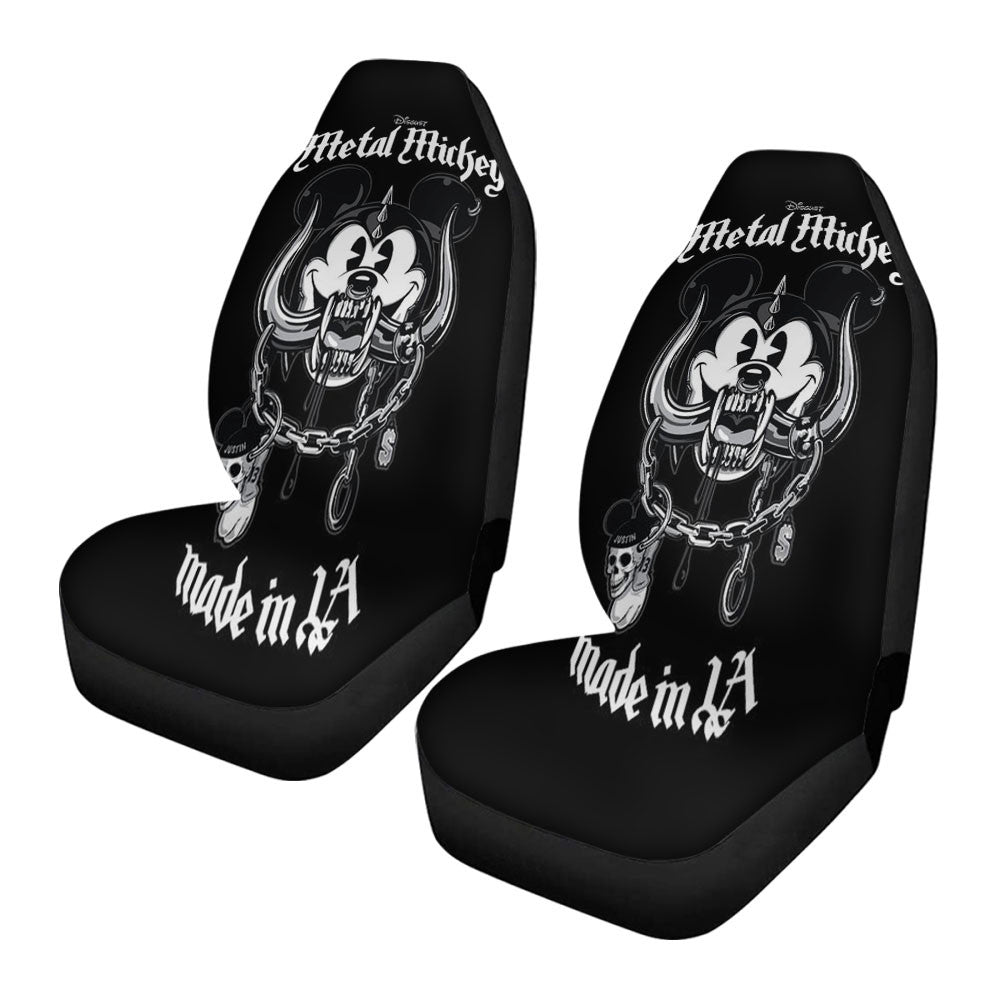 Mickey Motohead Metal Carbon Car Seat Covers