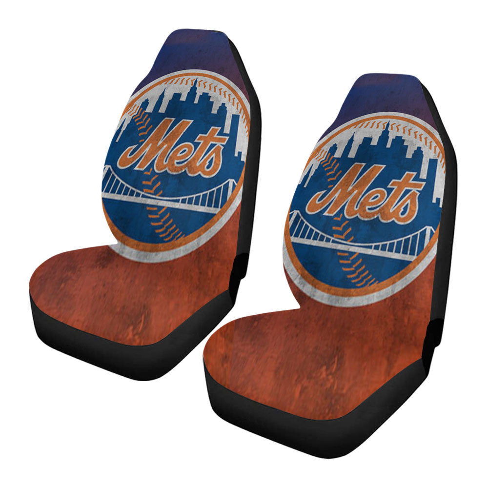 New York Mets Texture Car Seat Covers