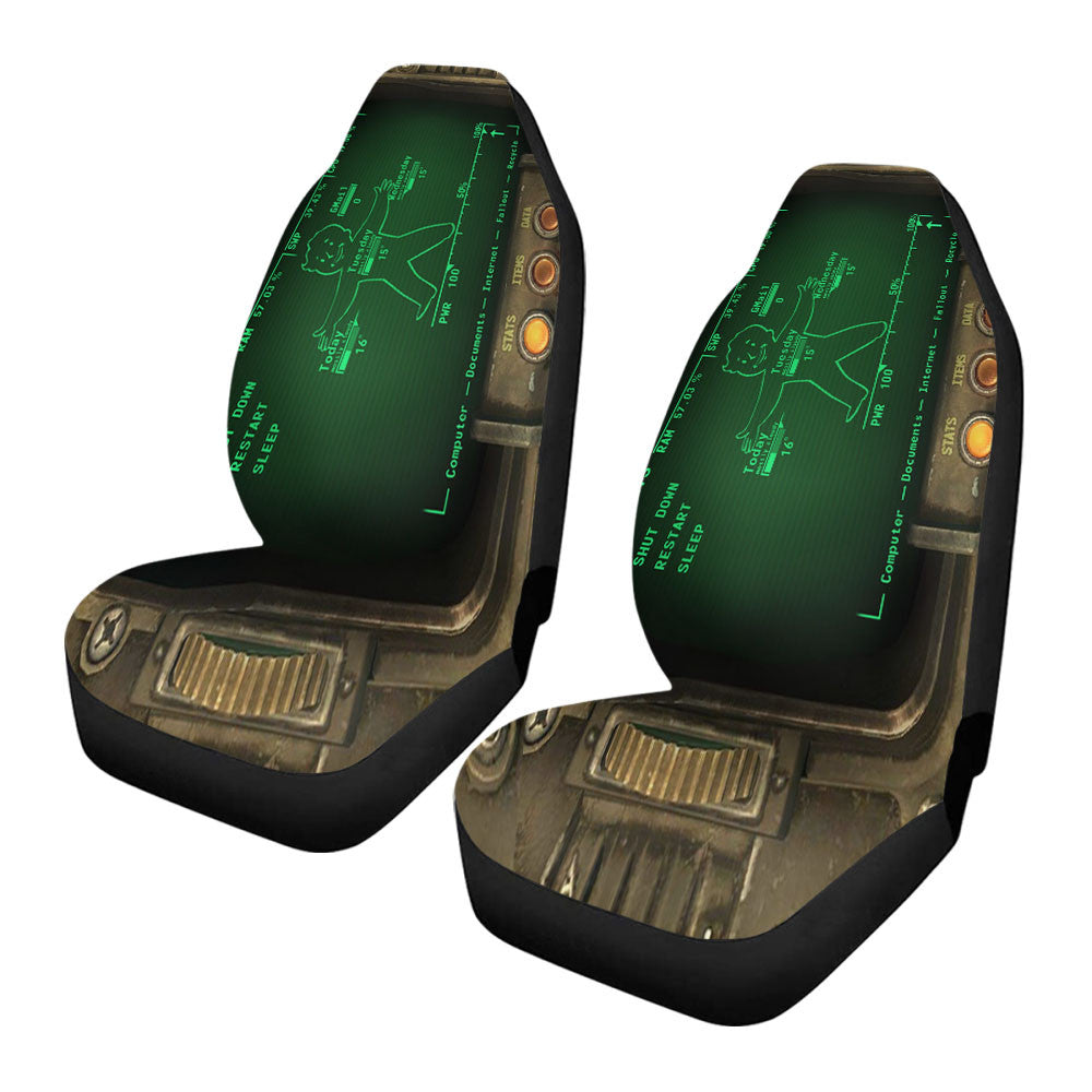 Pipboy 3000 Fallout Game Car Seat Covers