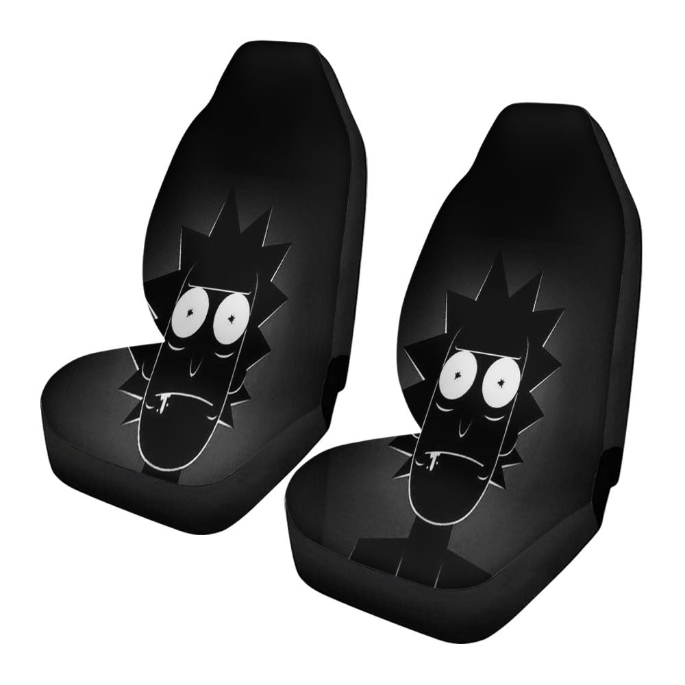 Rick And Morty Black White Wallpaper Car Seat Covers