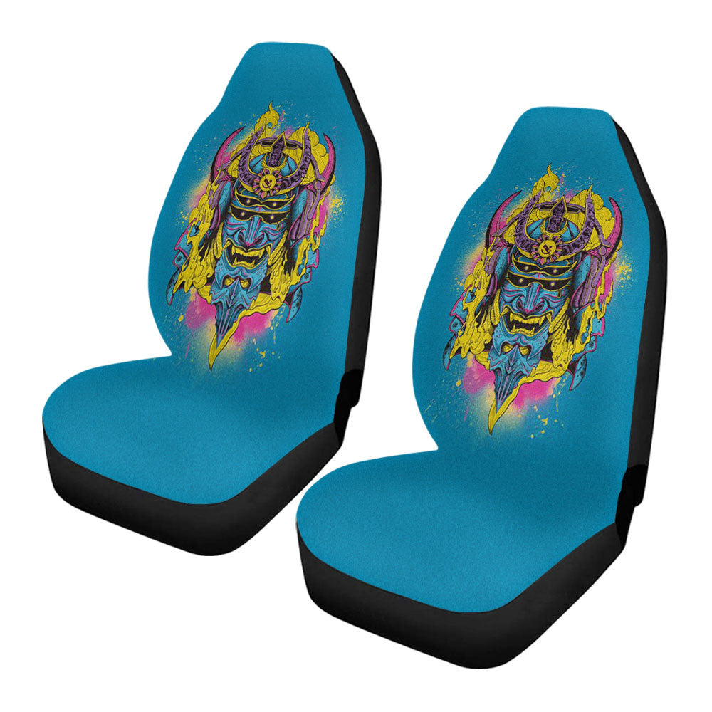 Samurai Mask Of Doom Noise Car Seat Covers