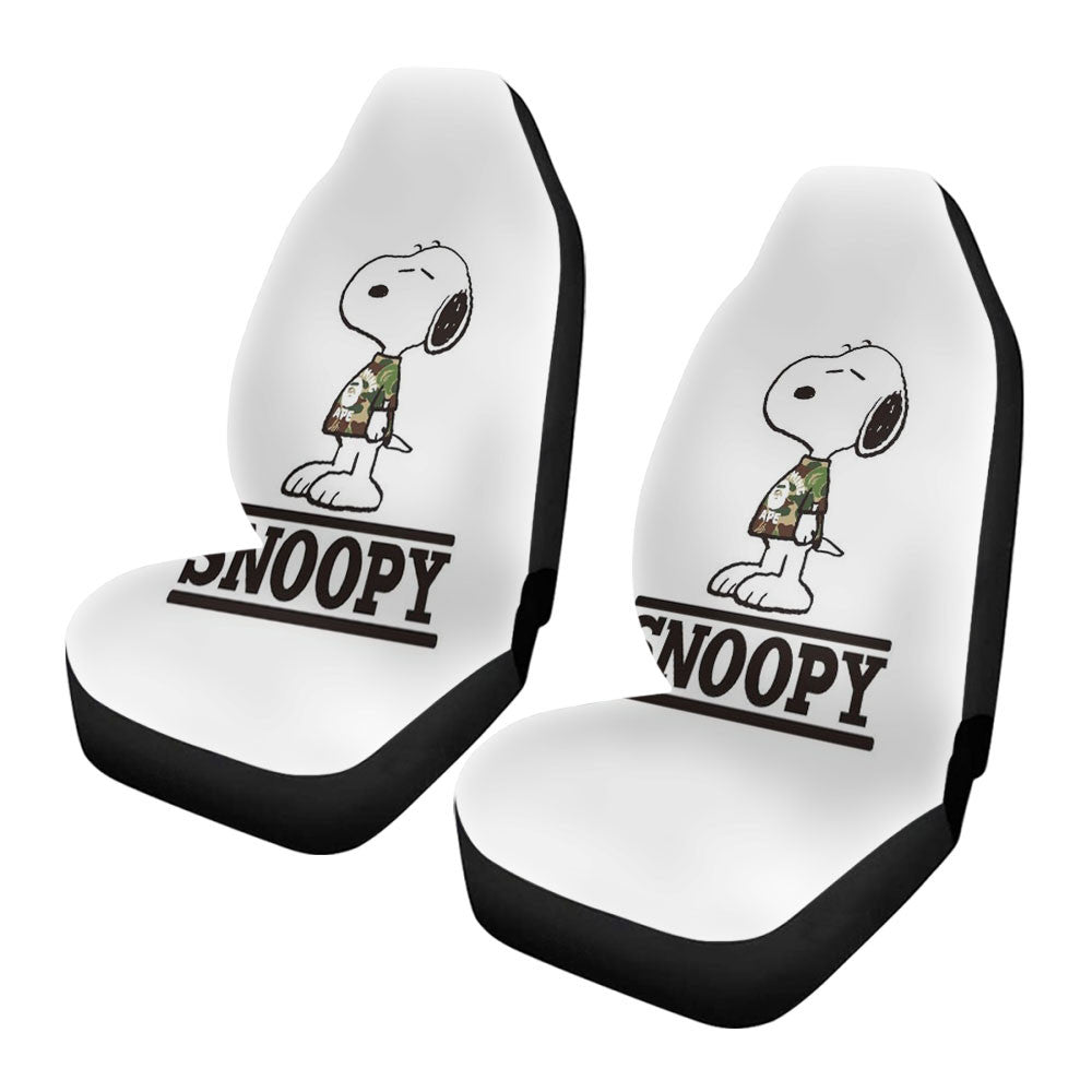 Snoopy Bape Style Car Seat Covers