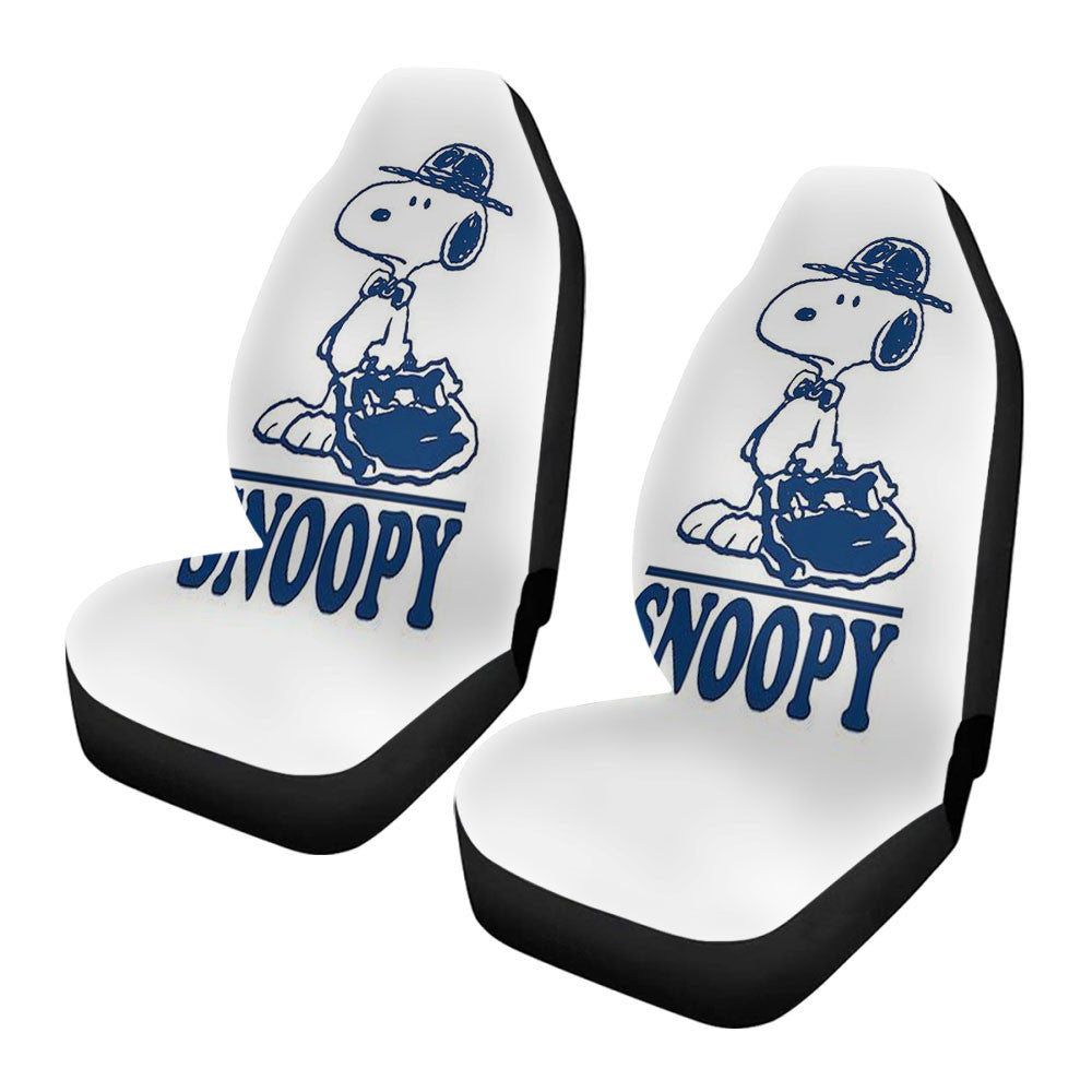 Snoopy Blue Line Car Seat Covers
