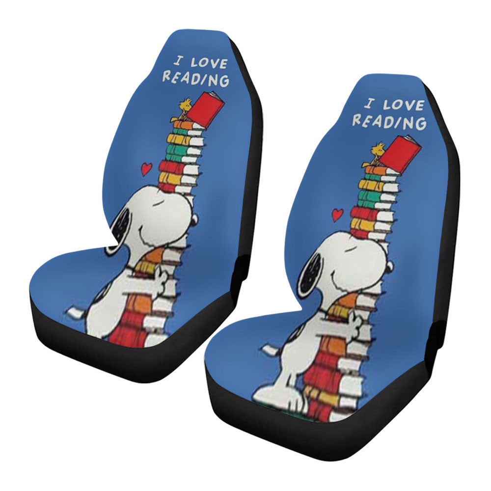 Snoopy I Love Reading Car Seat Covers