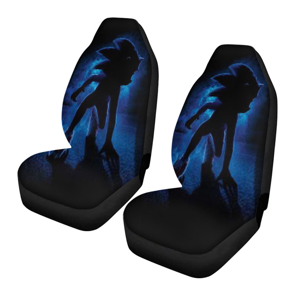 Sonic The Hedgehog Black Car Seat Covers