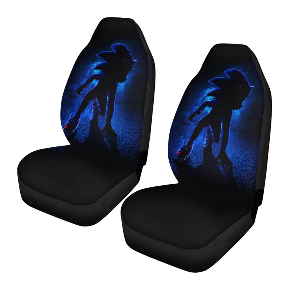 Sonic The Hedgehog Silhouette Car Seat Covers