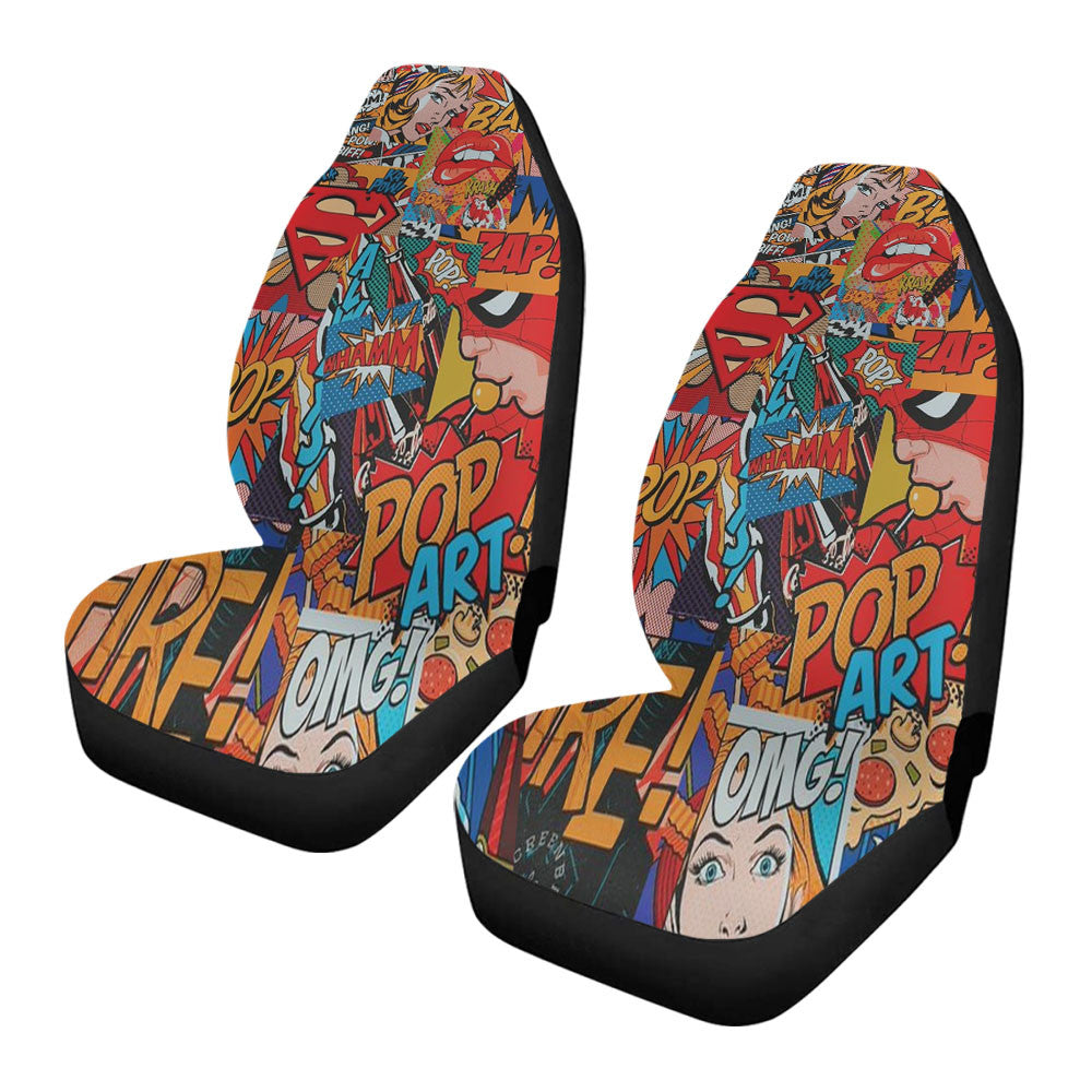 Sound Quotes In Comic Marvel Car Seat Covers