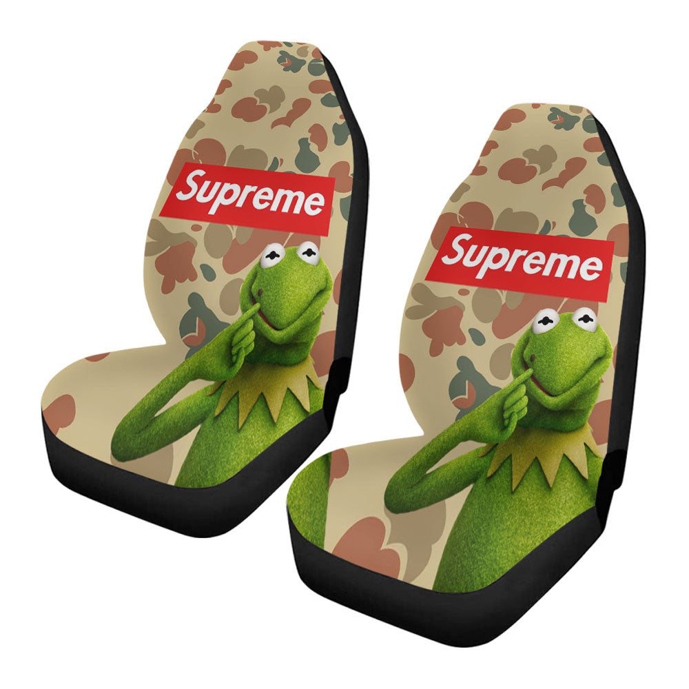 Supreme Kermit Camouflage Car Seat Covers