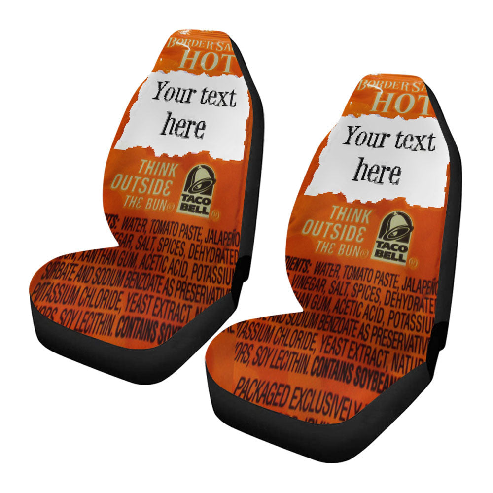 Taco Bell Your Text Here Car Seat Covers
