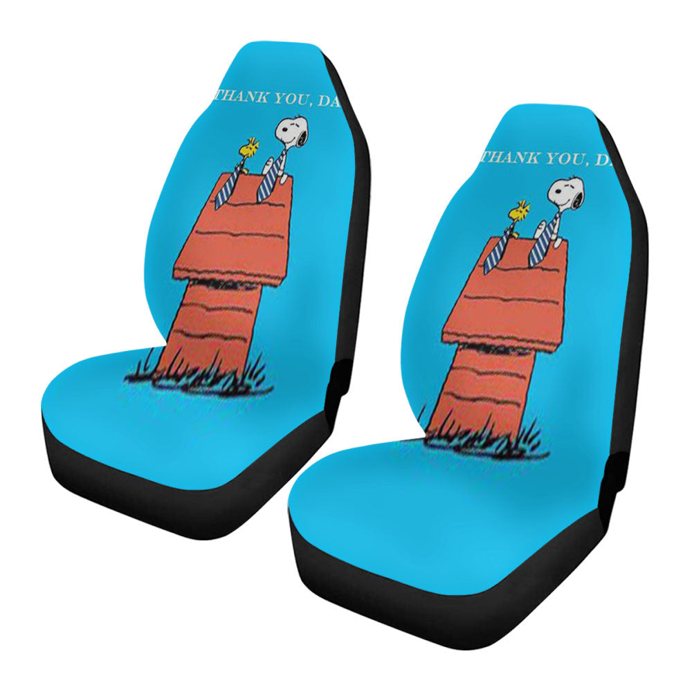 Thank You Dad Snoopy Car Seat Covers