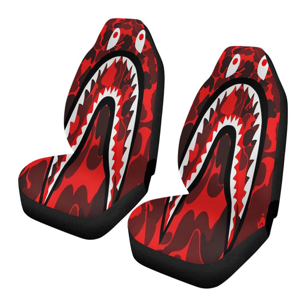 The Red Shark Bape Camo Car Seat Covers