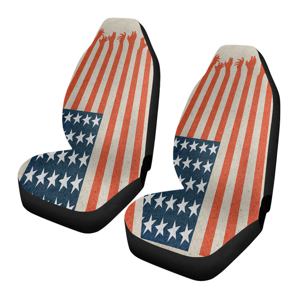 The Walking Dead America Flag Car Seat Covers