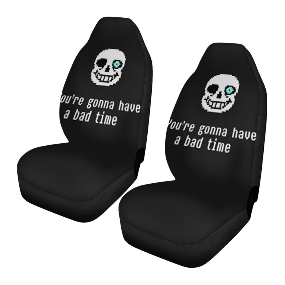 Undertale Sans Bad Time Quotes Car Seat Covers