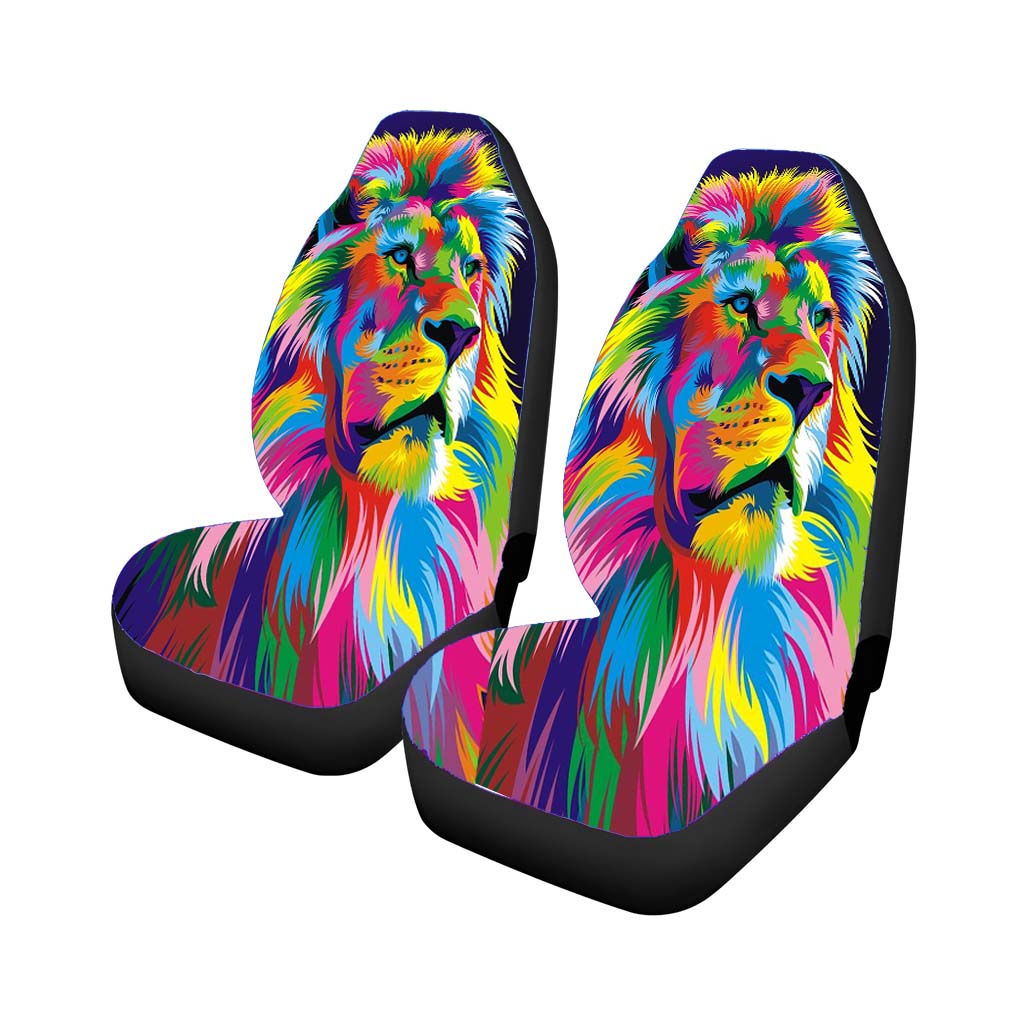 Abstract Lion car Seat Covers