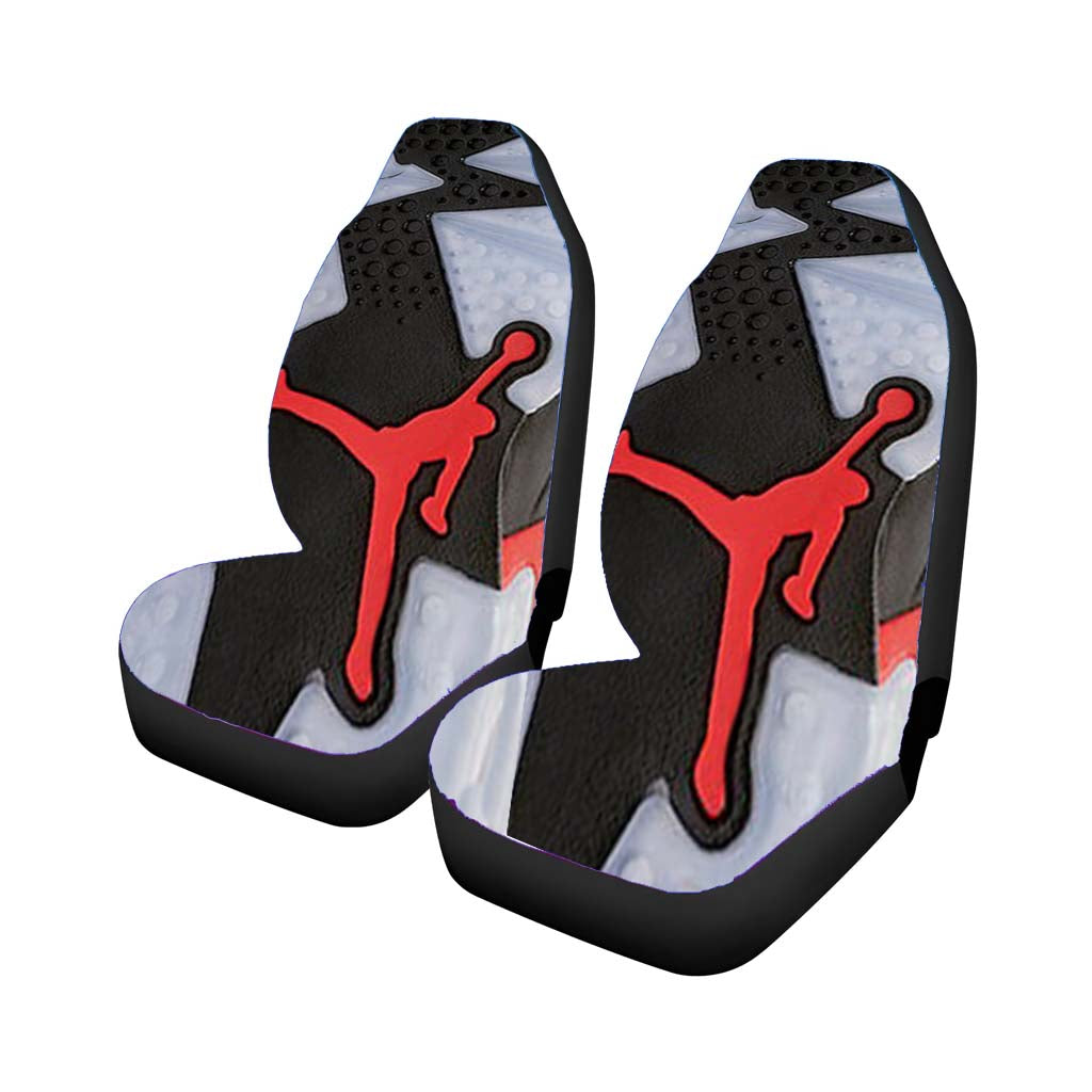 Air Jordan Black Red Sole car Seat Covers