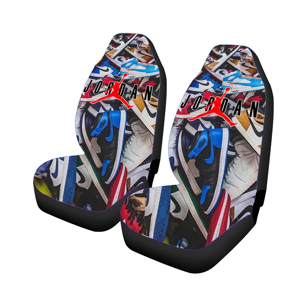 Air Jordan Shoes Pattern Logo car Seat Covers