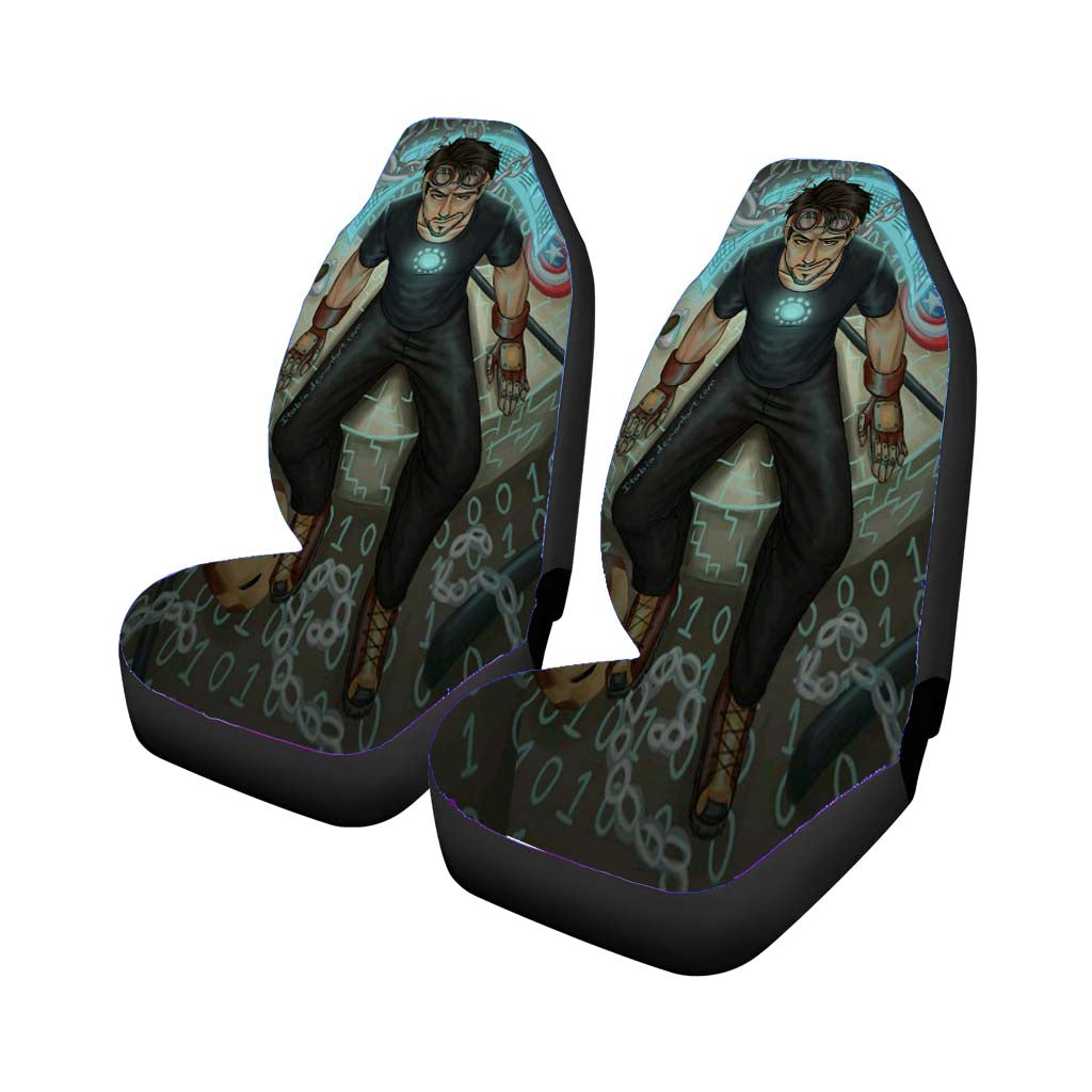 Avengers Iron Man Ilussion car Seat Covers