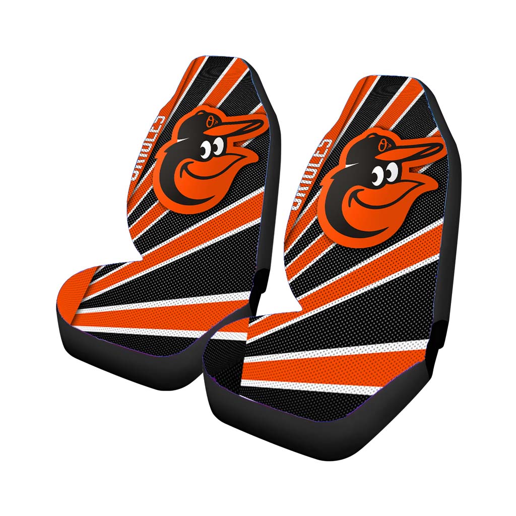 Baltimore Orioles Stripe Wallpaper car Seat Covers