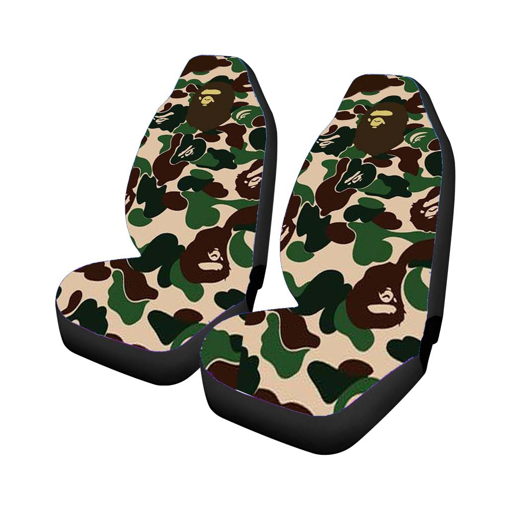 Bape Camo Green car Seat Covers