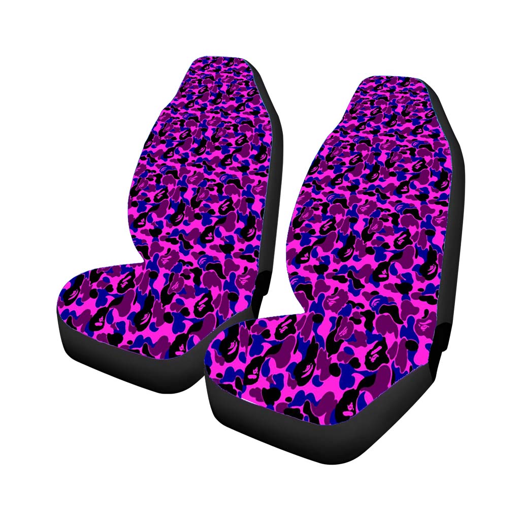 Bape Camo Purple car Seat Covers
