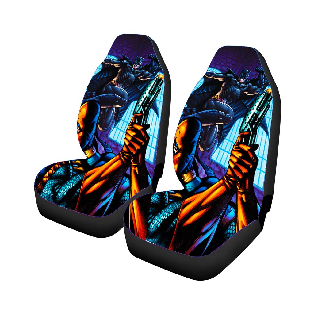 Batman And Deathstroke Fight car Seat Covers
