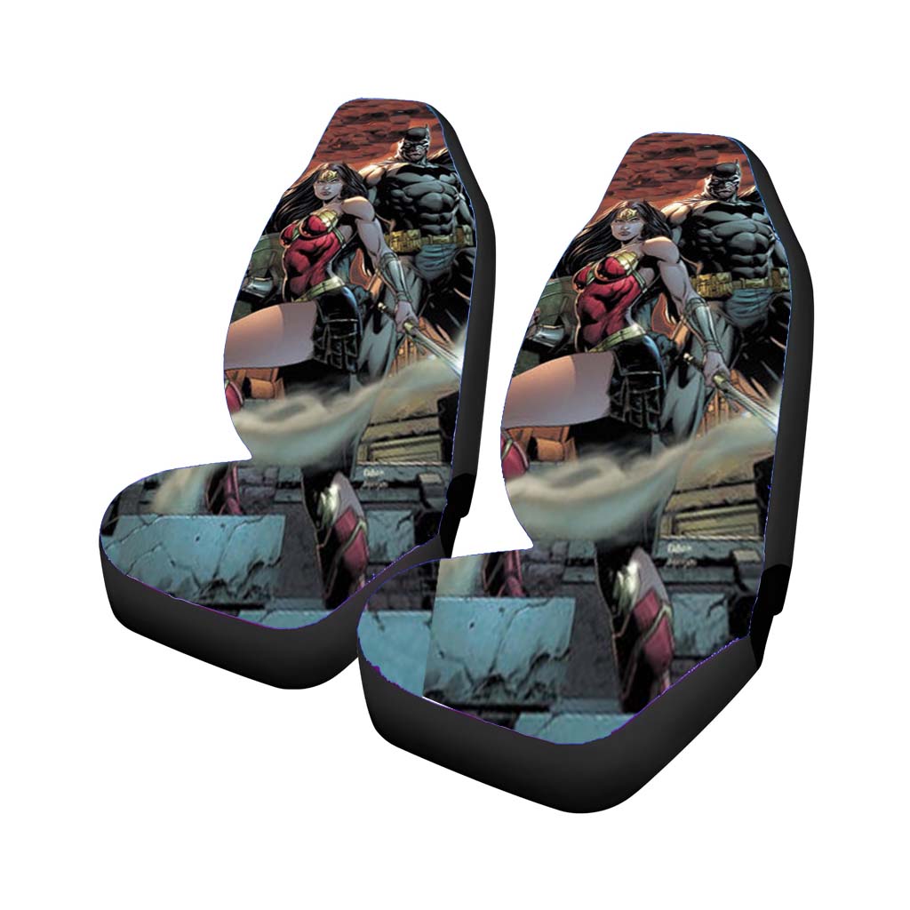 Batman And Wonder Woman car Seat Covers