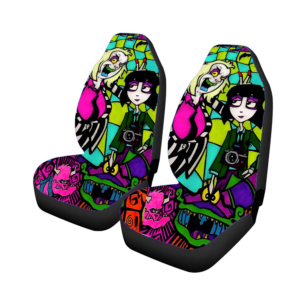 Beetlejuice Tim Burton Cartoon Glass car Seat Covers
