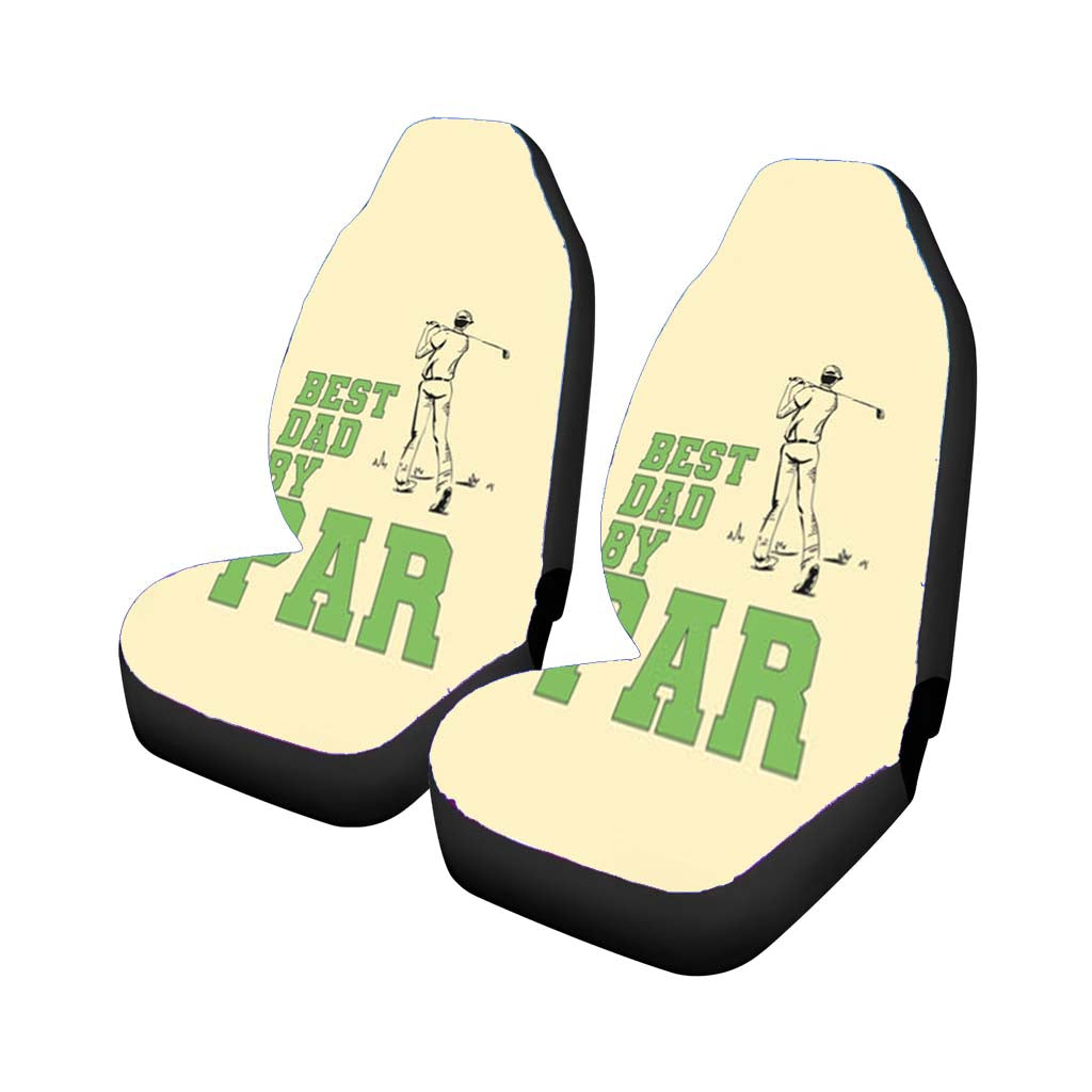 Best Dad By Par - Fathers Day car Seat Covers