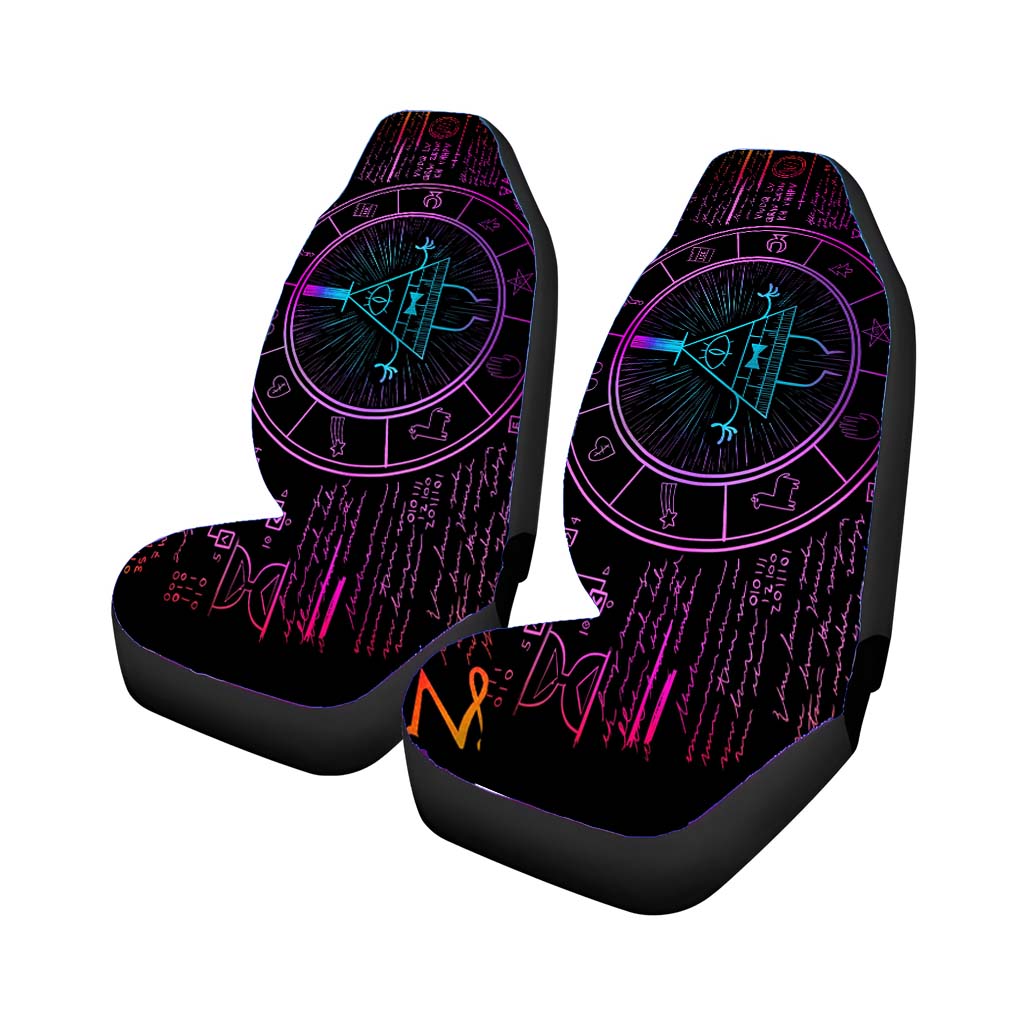 Bill Cipher Wheel Gravity Falls Art car Seat Covers