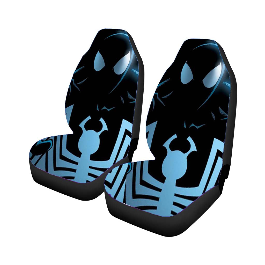 Black Animated Spider Man Cartoon Face car Seat Covers