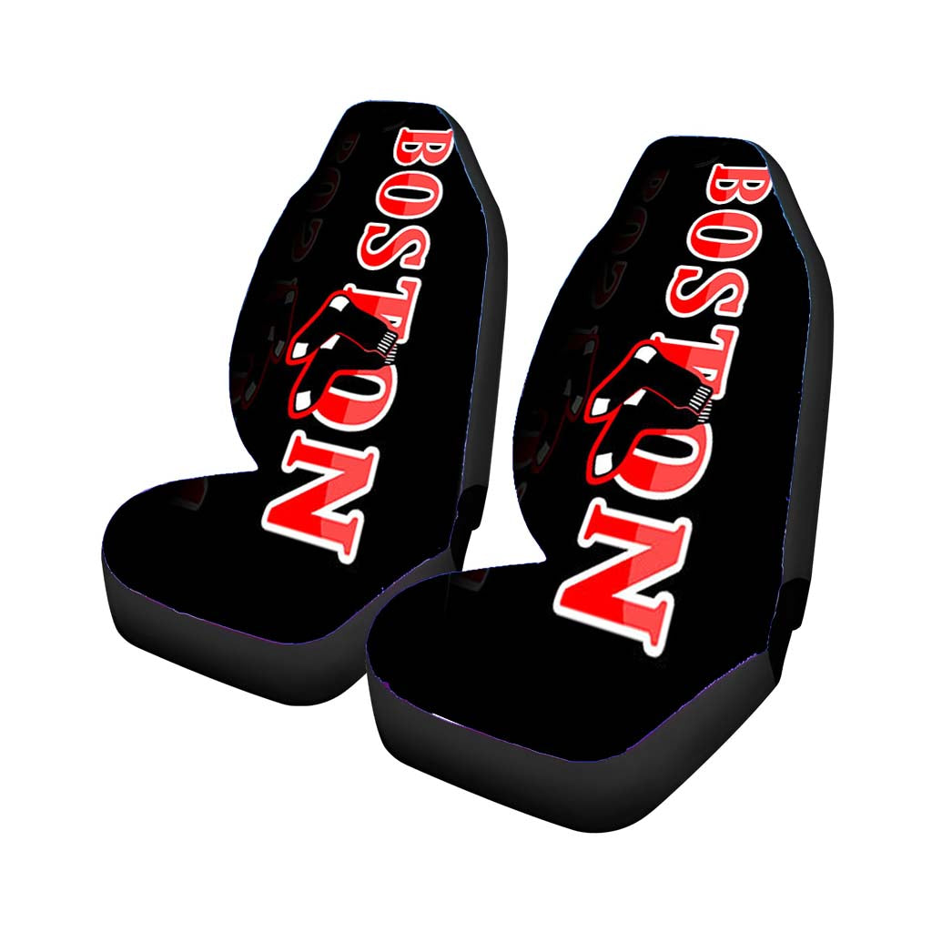Black Boston car Seat Covers