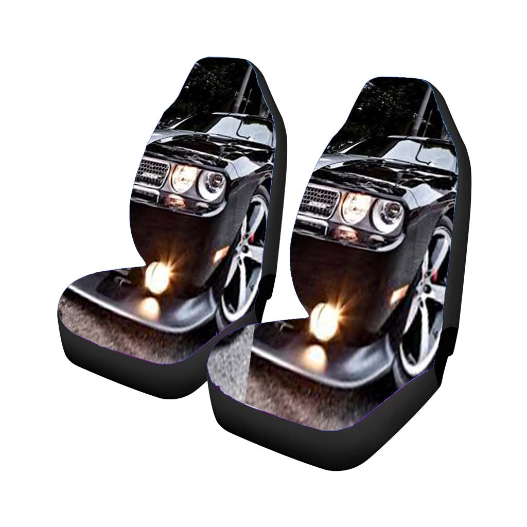 Black Dodge Challenger car Seat Covers