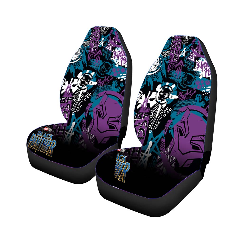 Black Panther Background car Seat Covers