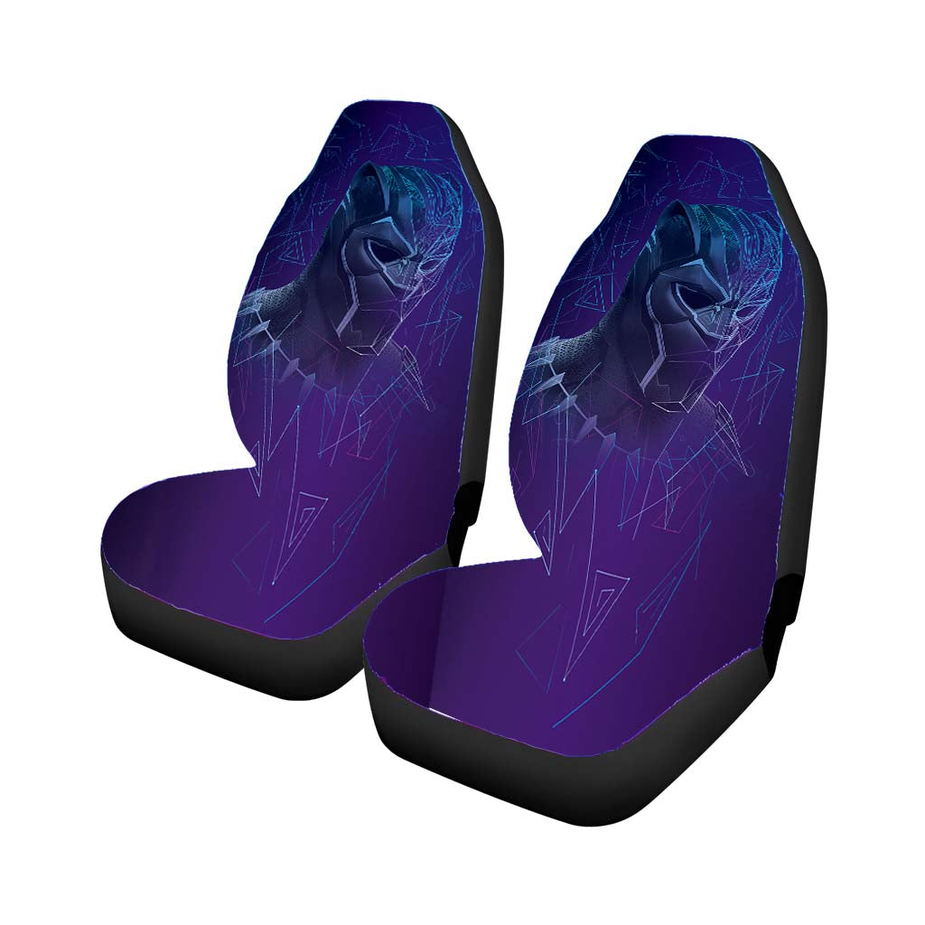 Black Panther Background 2 car Seat Covers