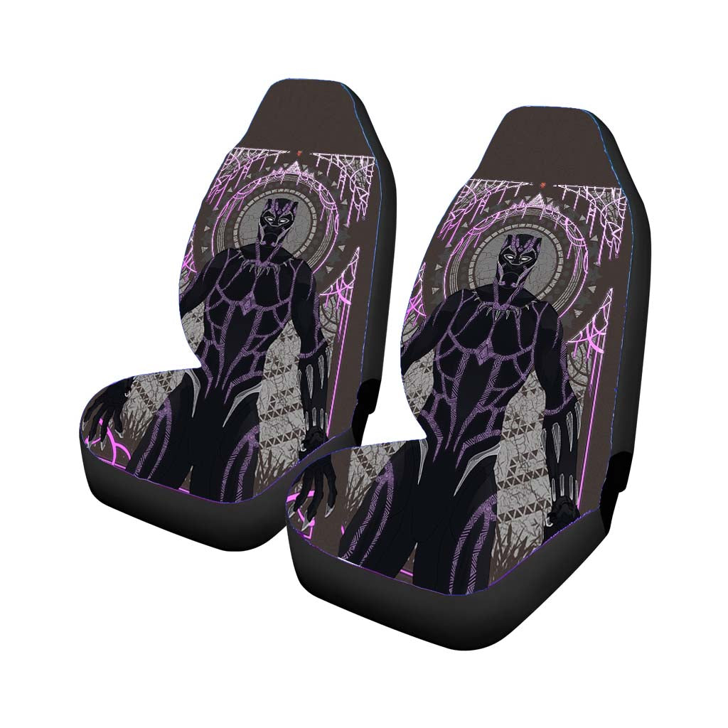 Black Panther Purple car Seat Covers