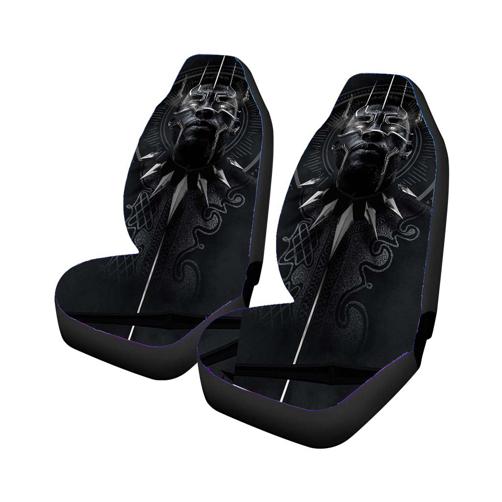 Black Panther The King Tchalla Silver car Seat Covers