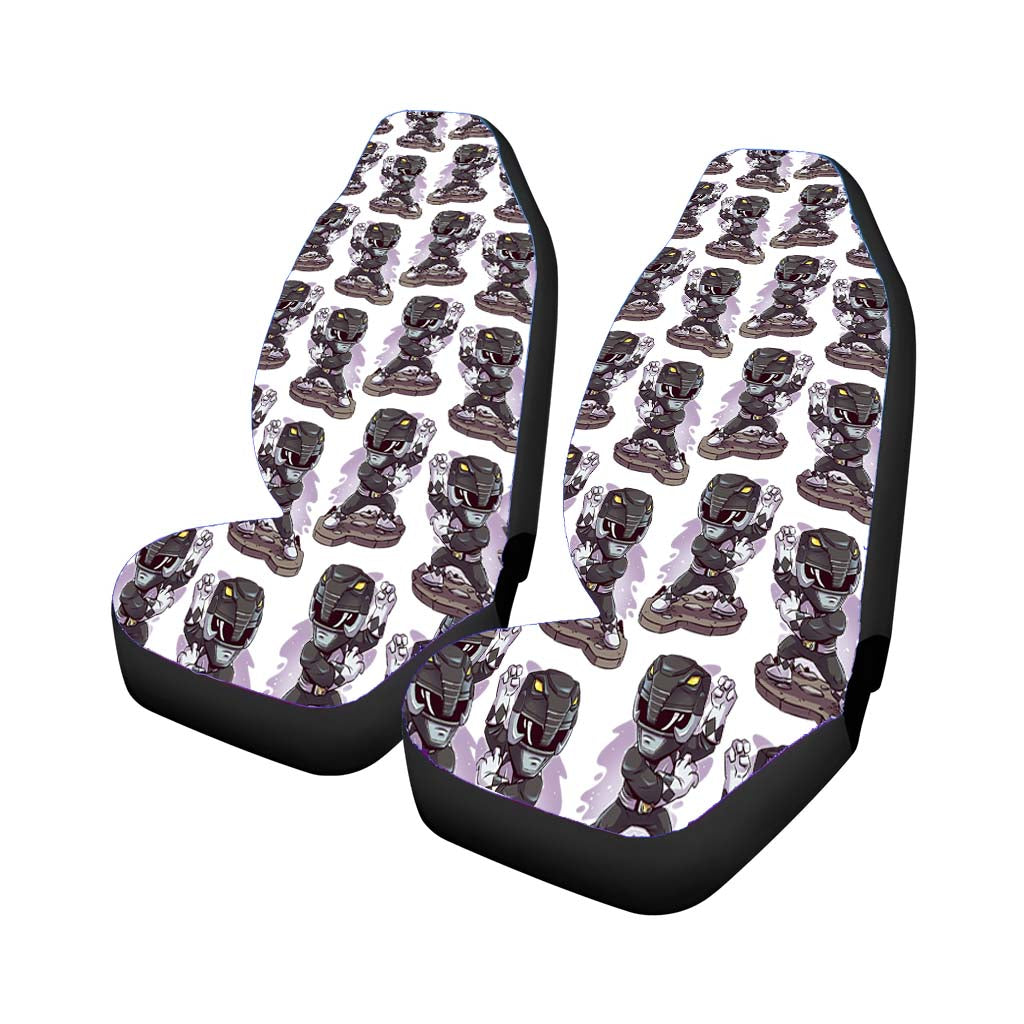 Black Ranger Power Rangers Collage Pattern car Seat Covers