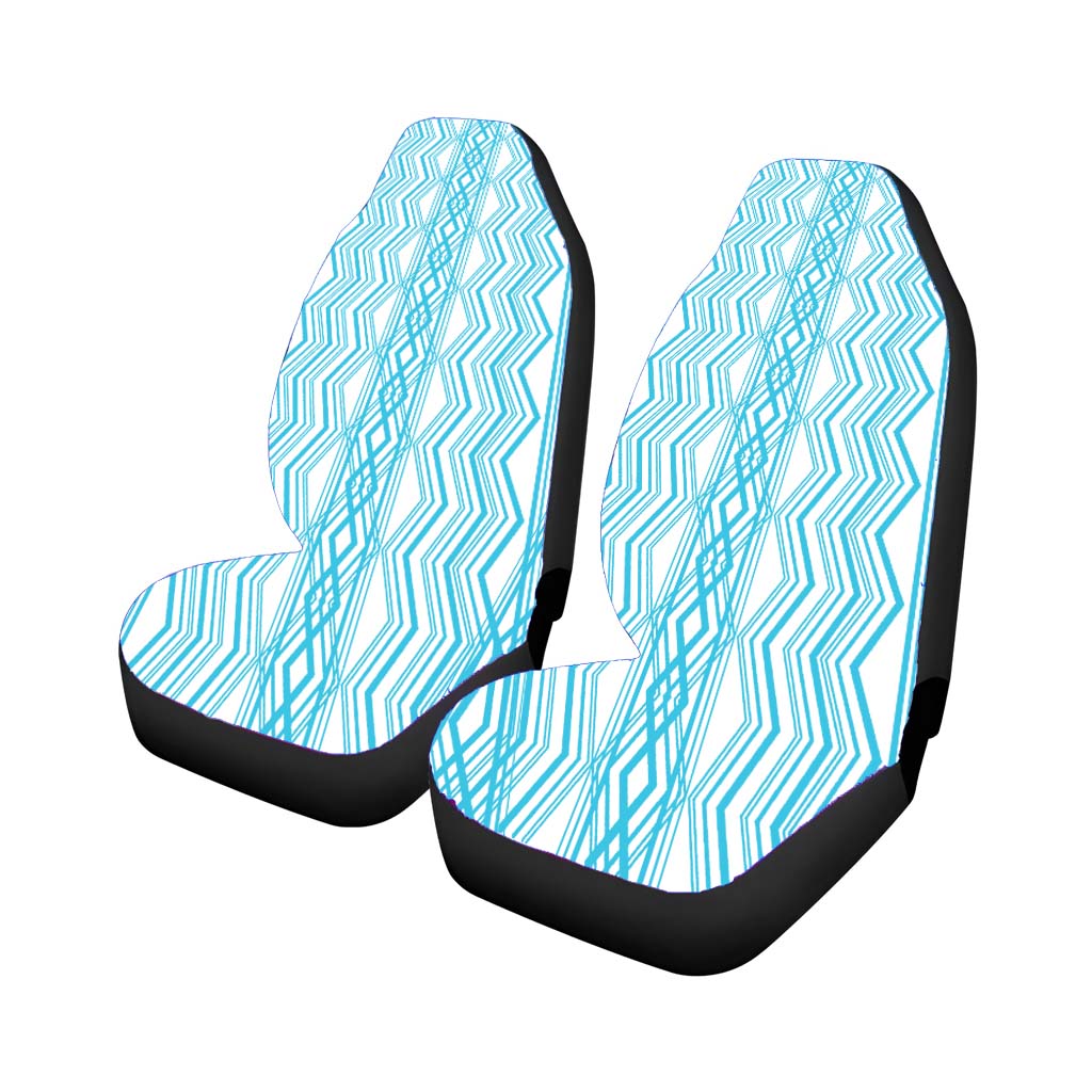 Blue Aztec Zigzag Seamless Pattern car Seat Covers