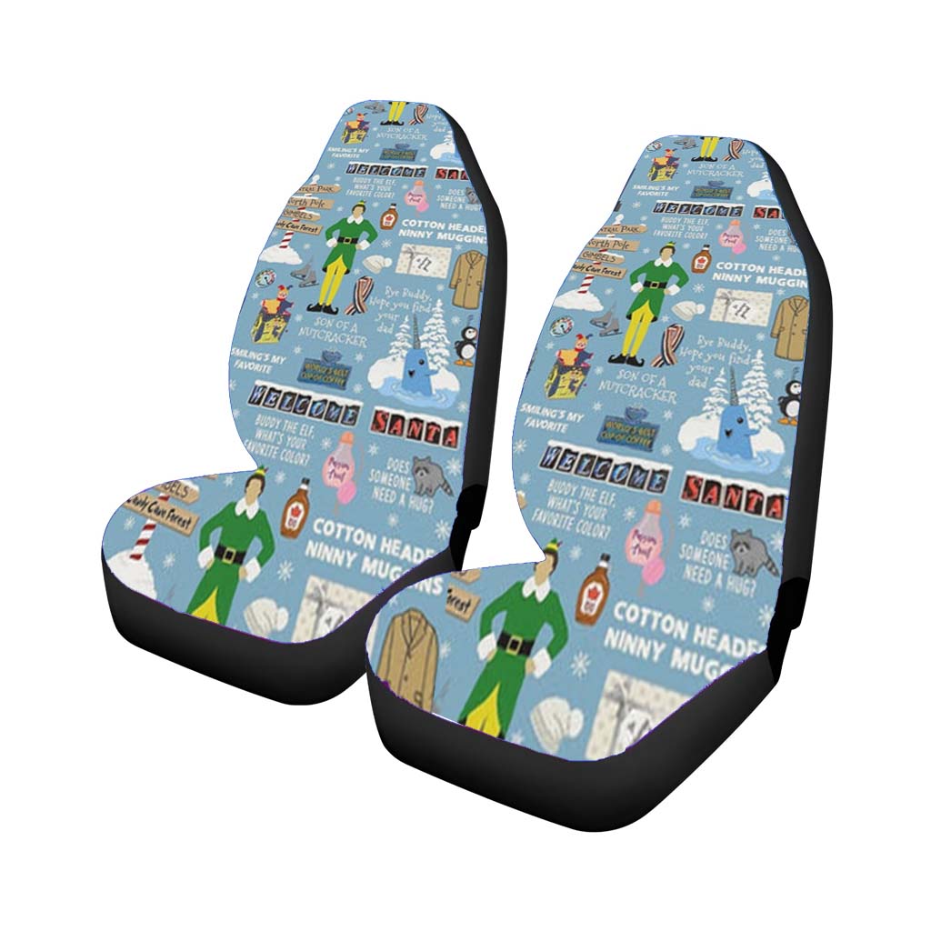 Blue Buddy The Elf Pattern car Seat Covers
