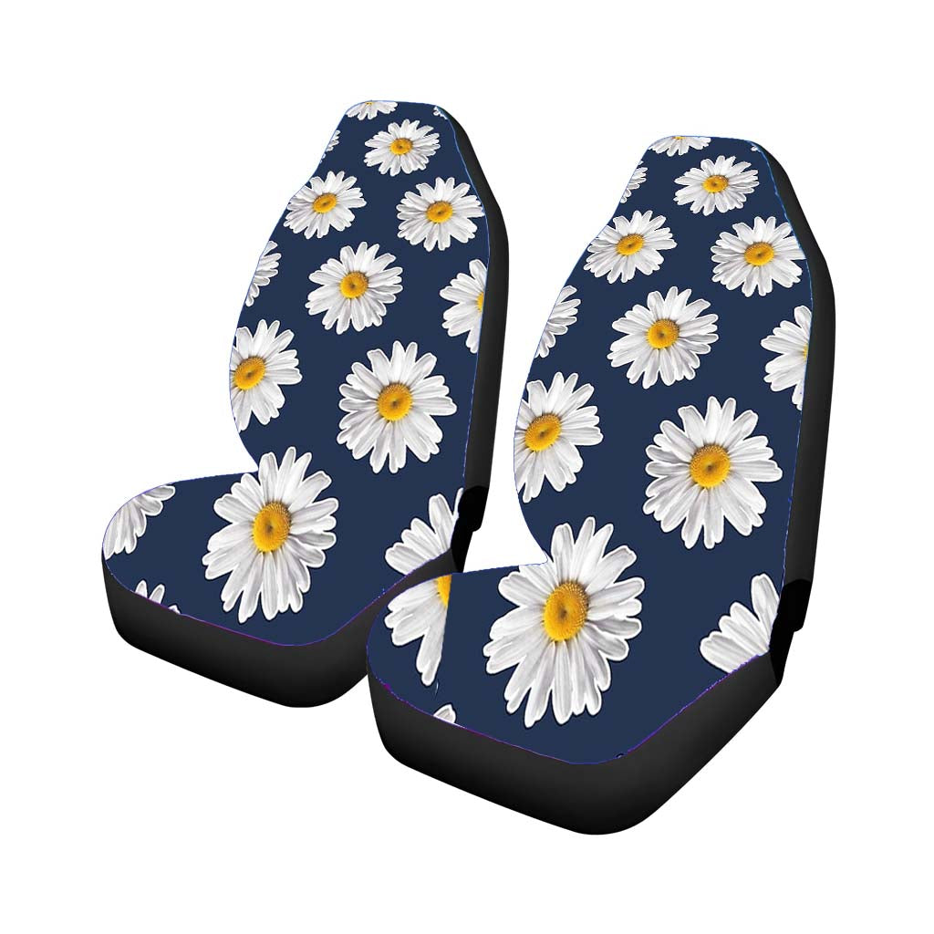 Blue Daisy Flower car Seat Covers