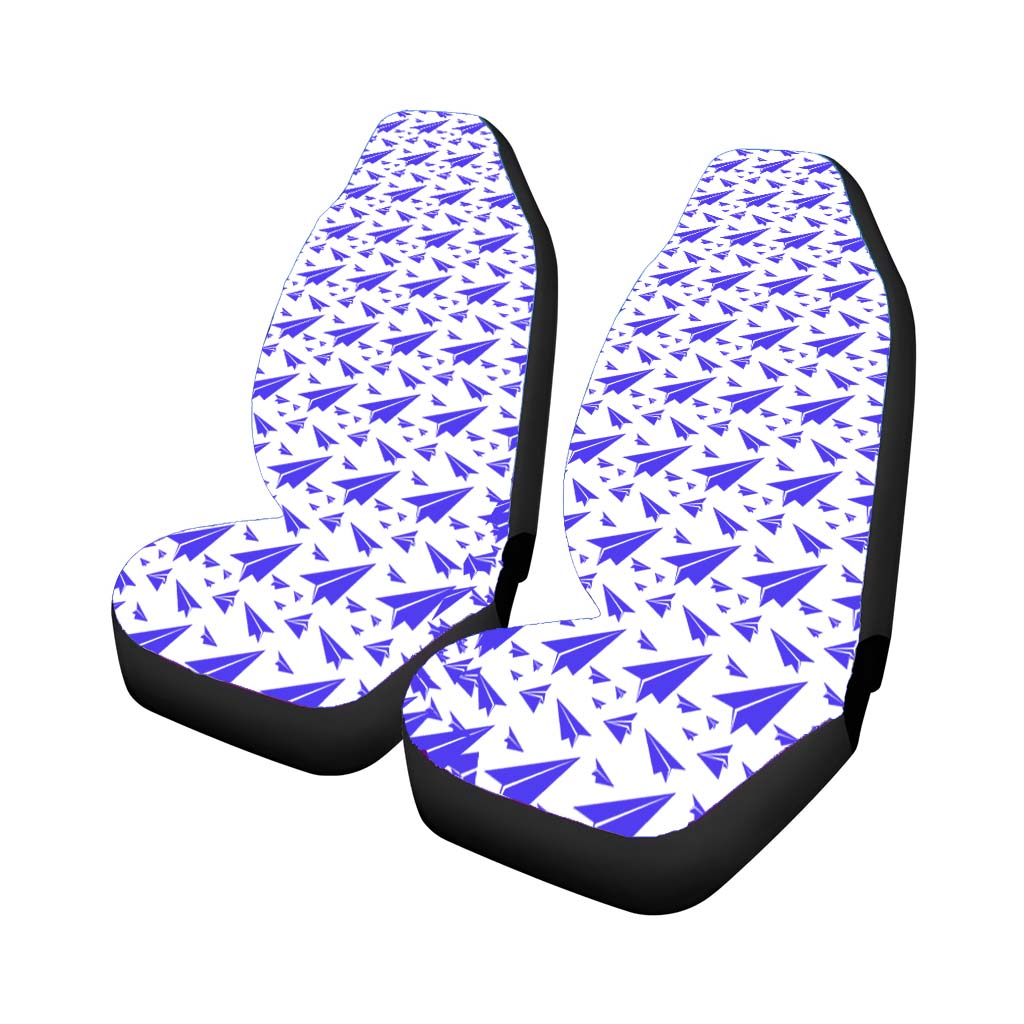 Blue Plane Art Pattern Ori car Seat Covers