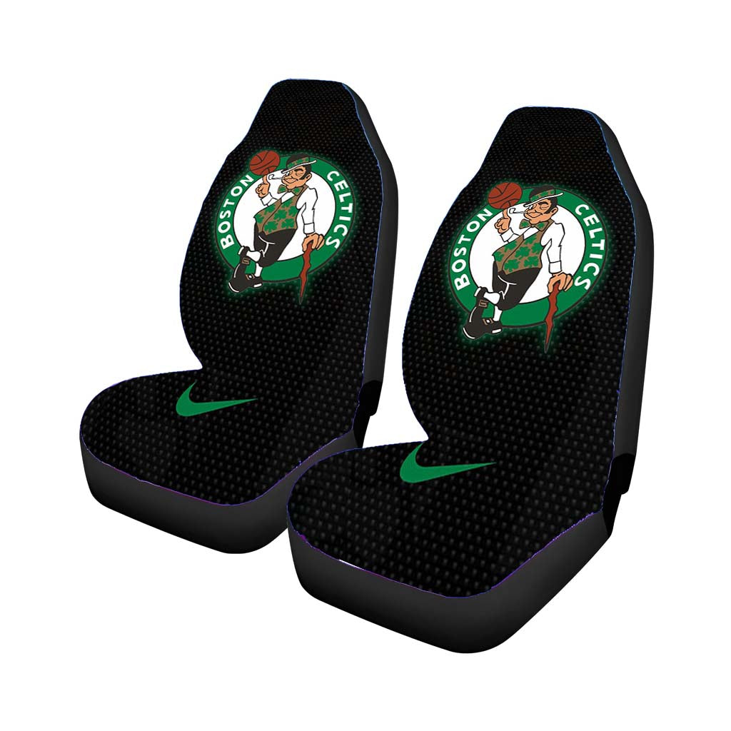 Boston Celtics Nike Carbon car Seat Covers