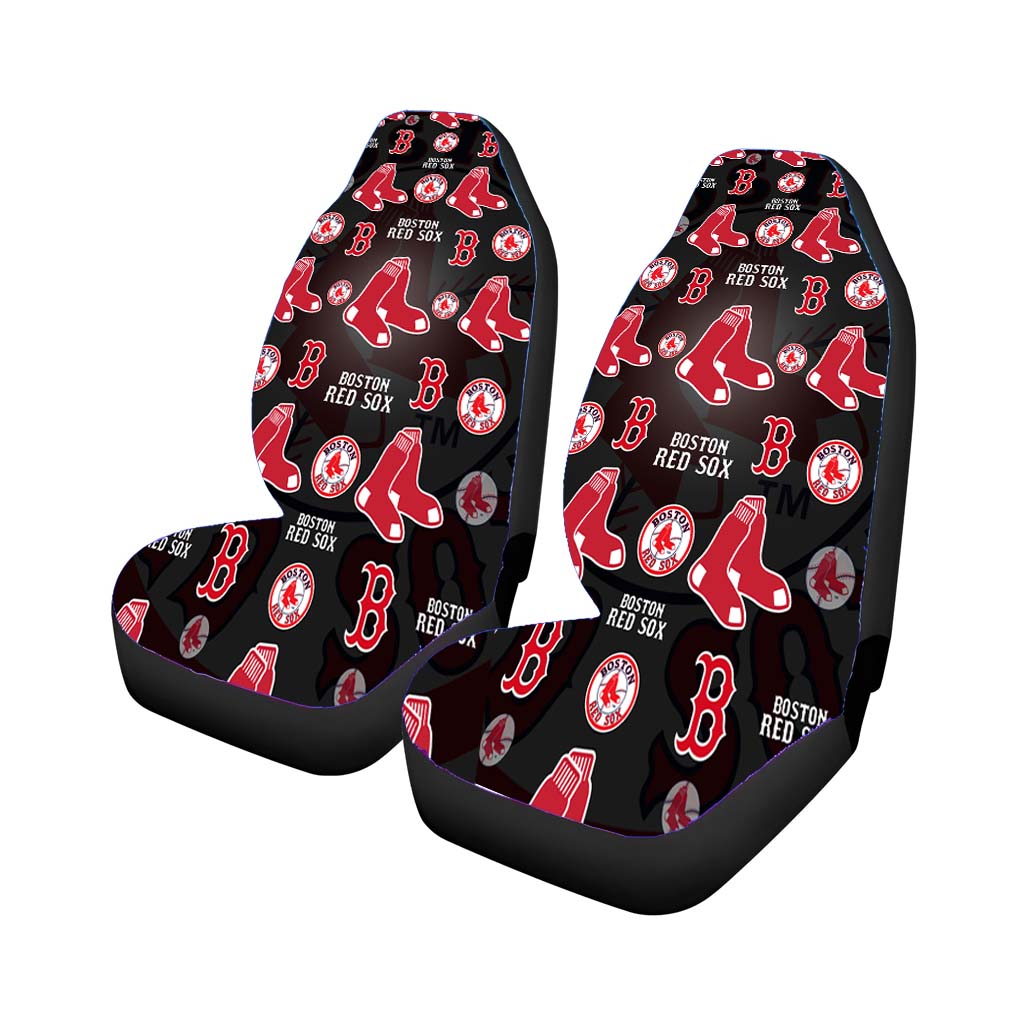 Boston Red Sox Logo Pattern Black car Seat Covers