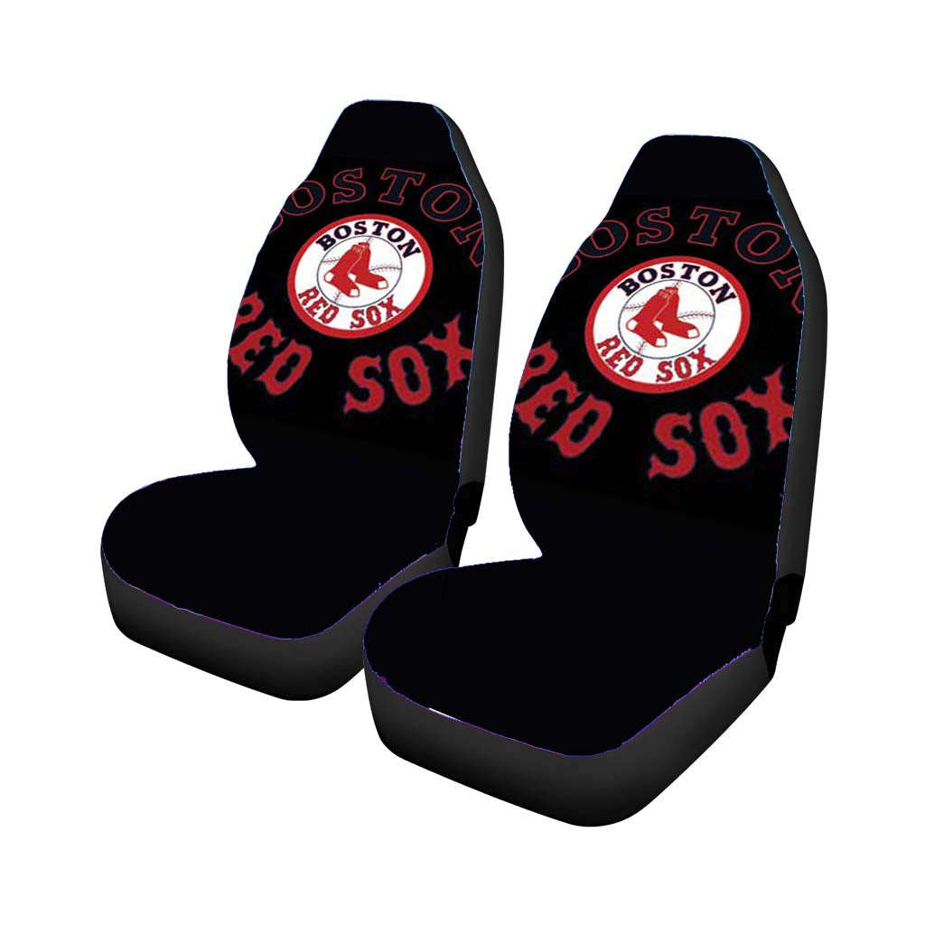 Boston Red Sox Logos On Blk car Seat Covers