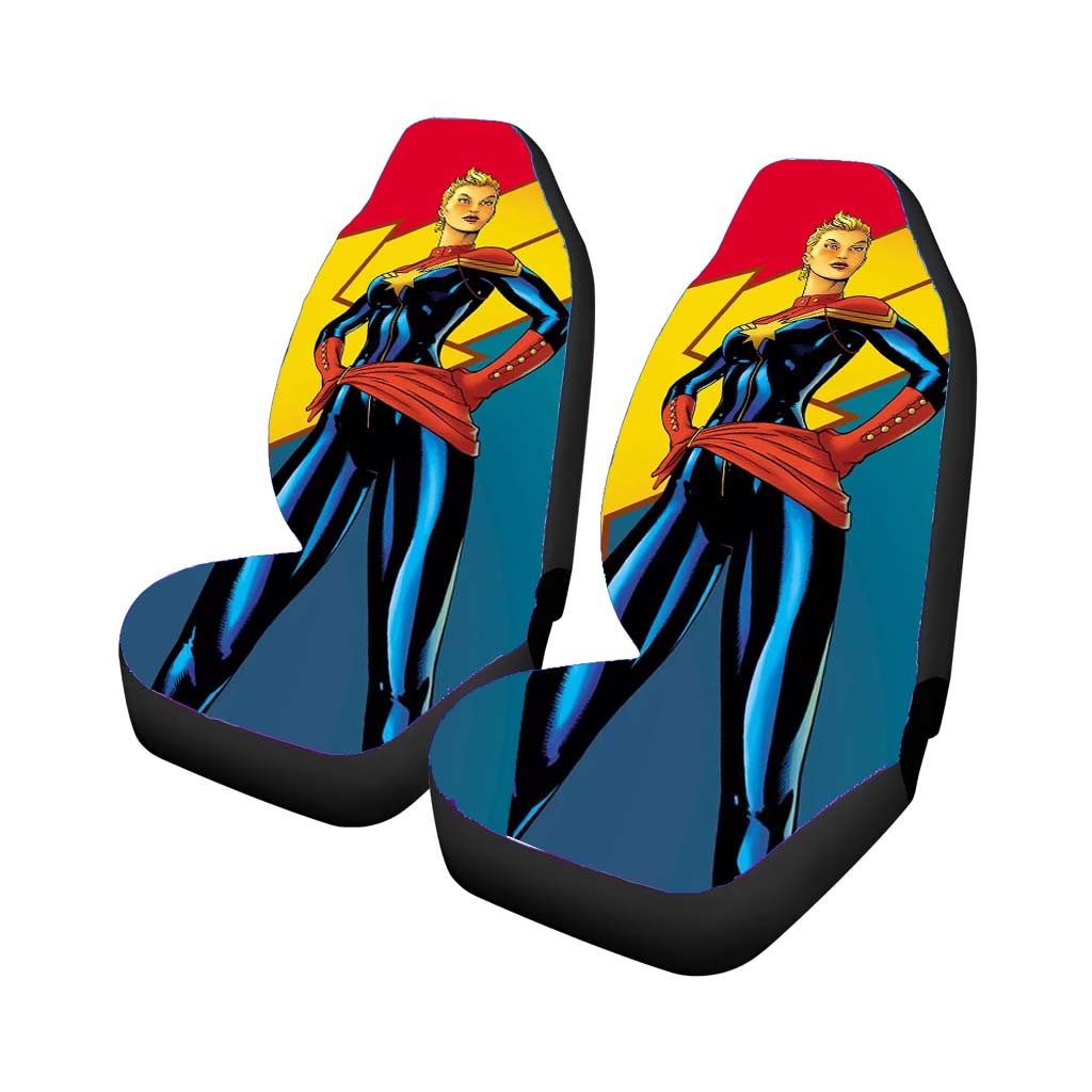 Brie Larsons Captain Marvel car Seat Covers