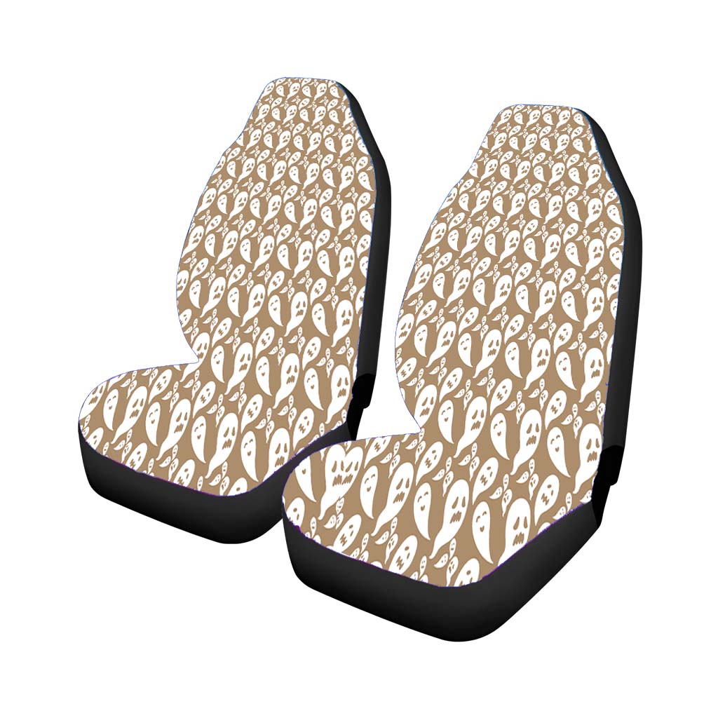 Brown Ghosts Pattern Halloween car Seat Covers
