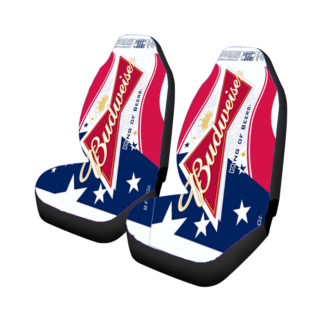 Budweiser American Flag Logo car Seat Covers