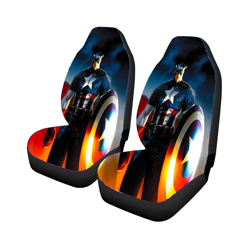 Captain America Battle Armor car Seat Covers