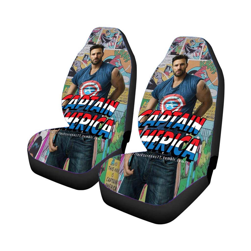 Captain America C car Seat Covers